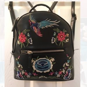Embroidered Mini Backpack
